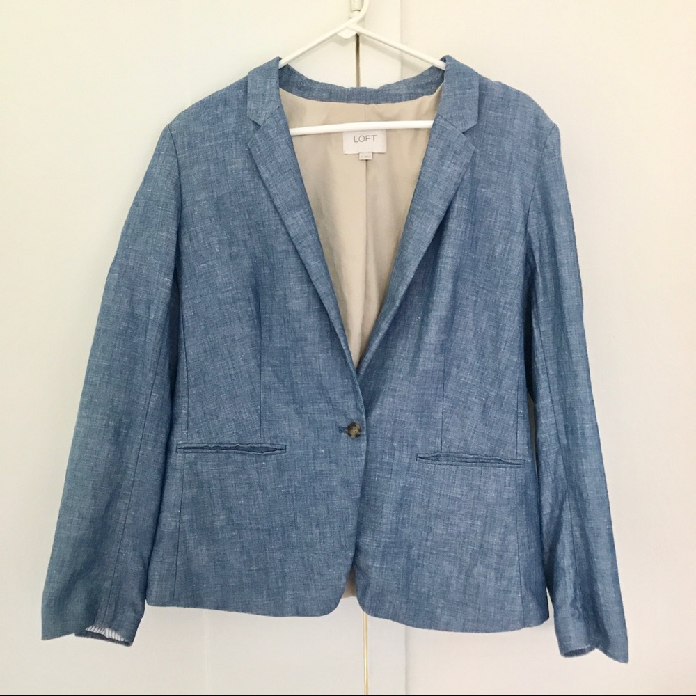 LOFT Chambray Blazer