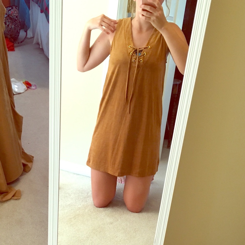 Suede dress