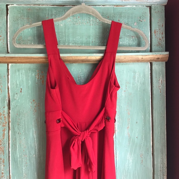 Bisou Bisou. Red Cocktail Dress Size 6 - Picture 3 of 4