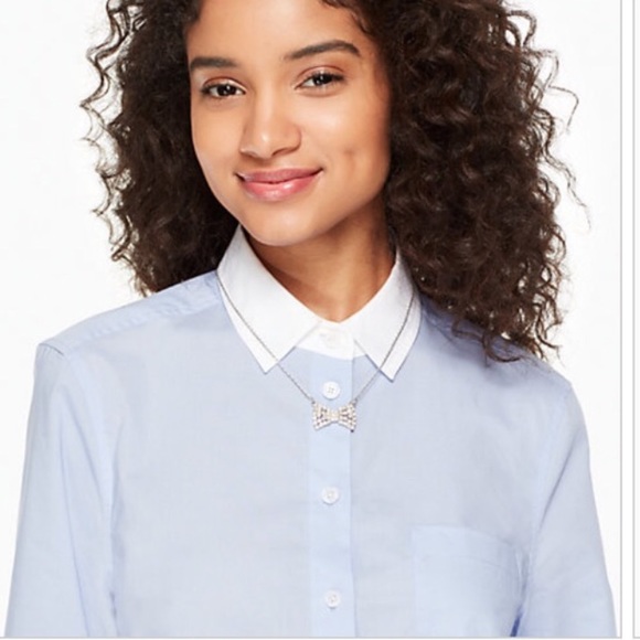 kate spade Jewelry Kate Spade Sparkling Bow Necklace And Earrings