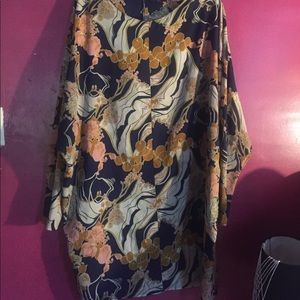 ASOS Curve Floral Shift Dress (Plus Size)