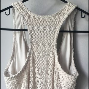 Lauren Conrad boho crocheted maxi dress