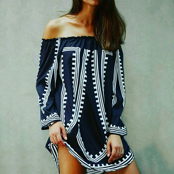 @richera137 Dresses & Skirts - NEW! TOP TRENDING OFF SHOULDER DRESS SZ L