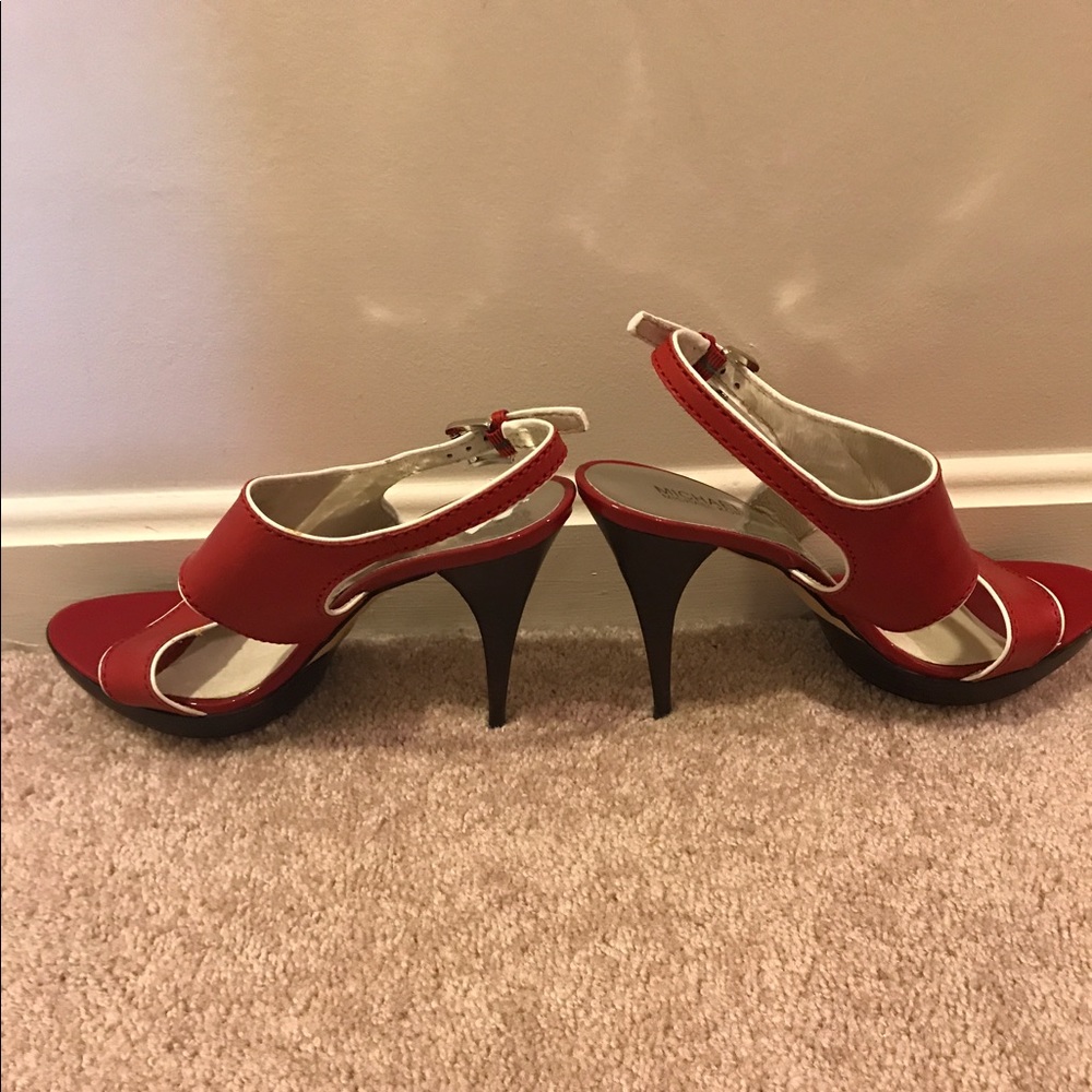 SOLD!!! Michael Kors High Heel Leather Sandals