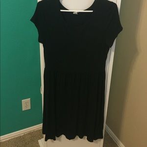 Black shift dress