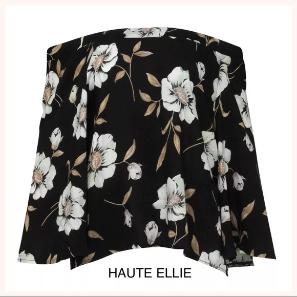 Floral Split Back Off Shoulder Top - Picture 5 of 7