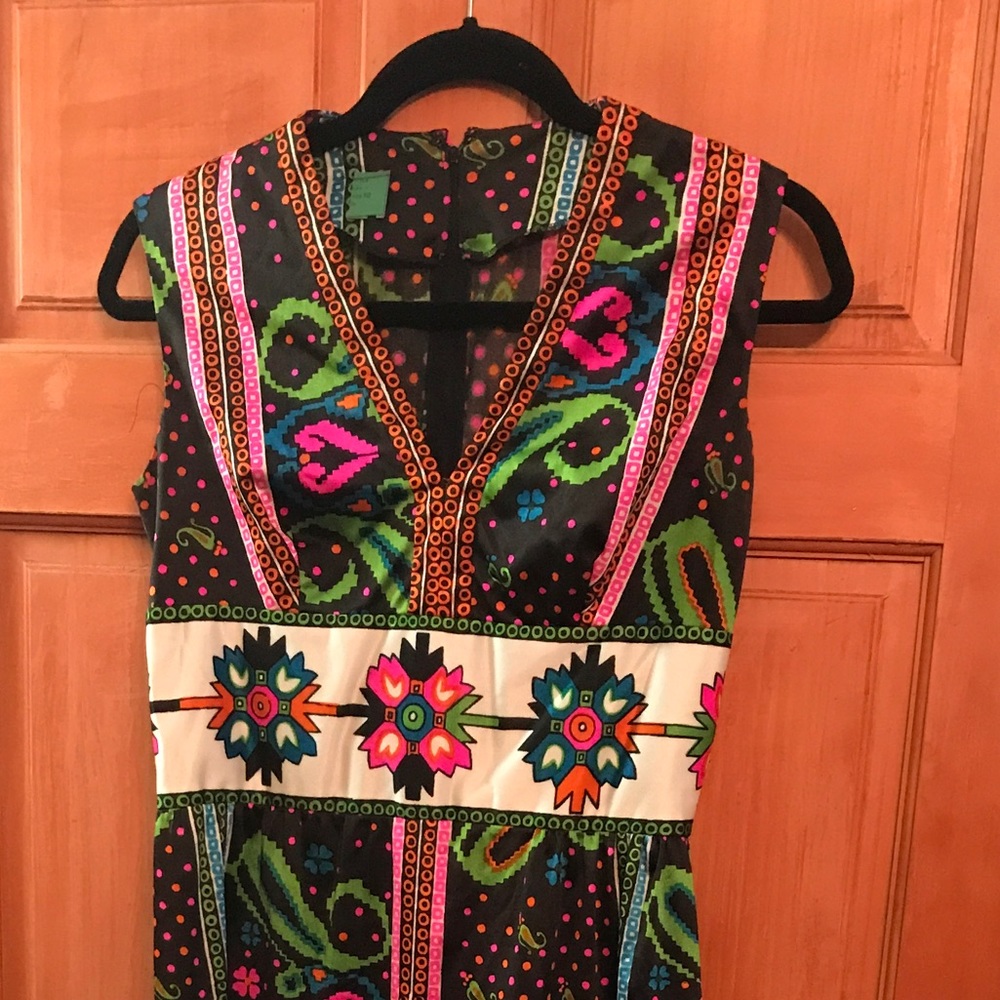 Rare and beautiful print material dress
