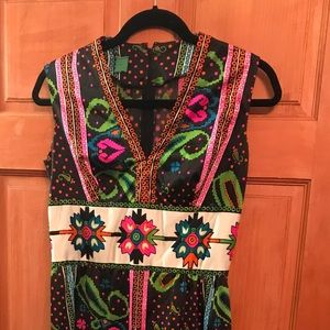 Rare and beautiful print material dress