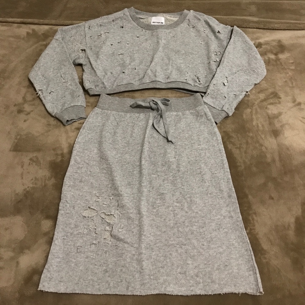 Top and skirt set