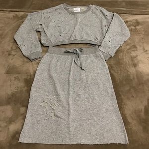 Top and skirt set