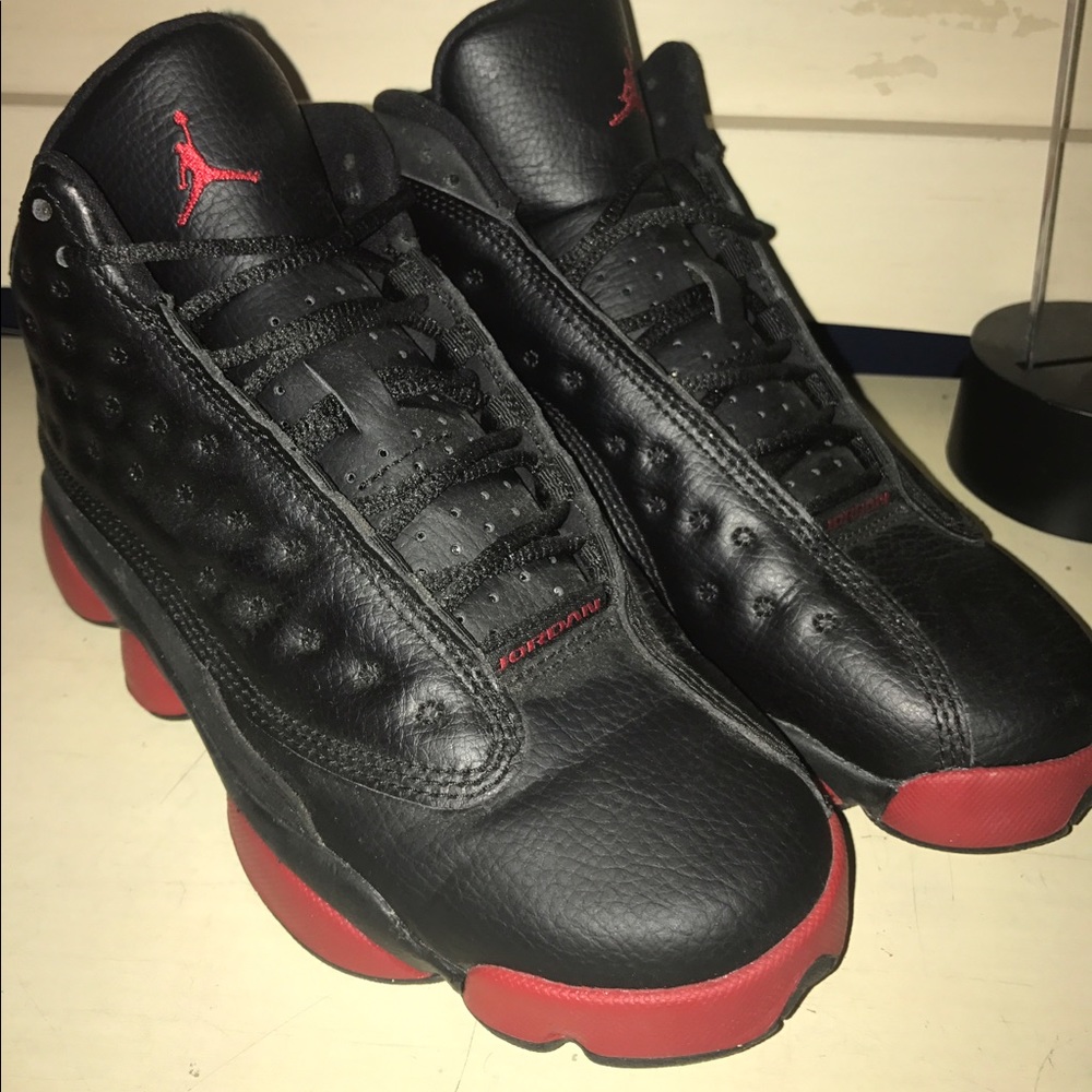 Black and Red air Jordan 13's - Picture 1 of 4