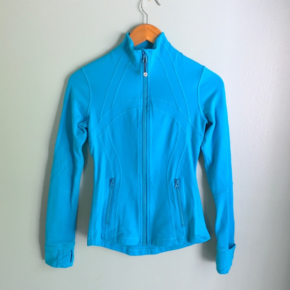 Lululemon Define Zip Up Jacket Blue Athletic Sz 4