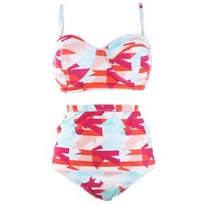 Women's plus size High waist Bikini Set