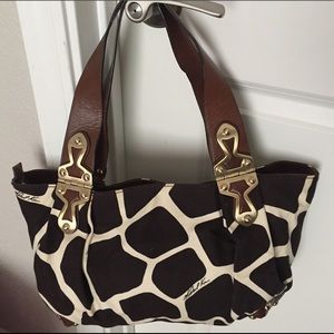 Authentic Michael Kors giraffe print handbag