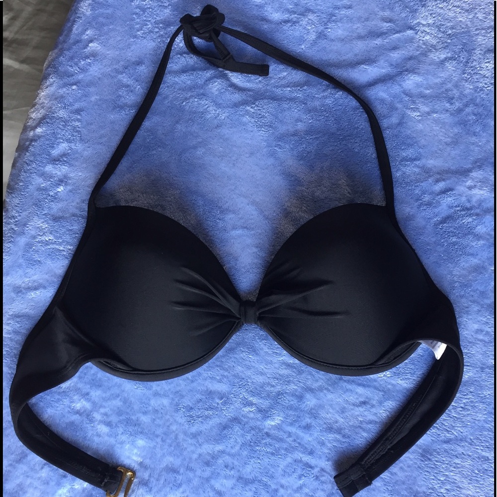 NWOT Black Push Up Swim Top