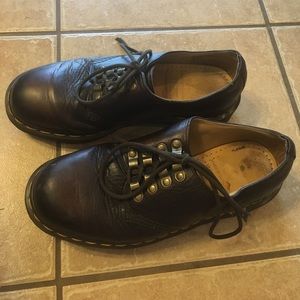 Dr. Martens brown lace ankle boot