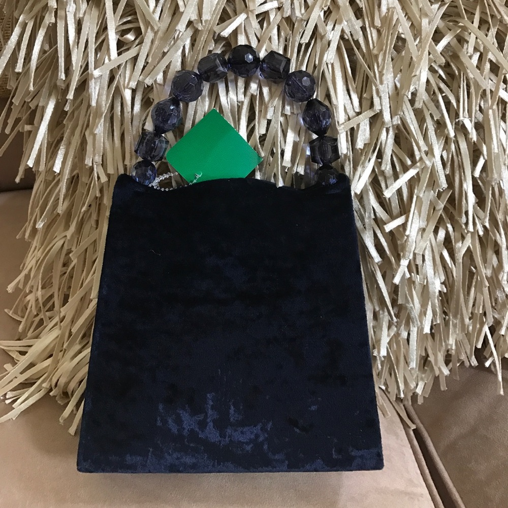 Evening. Bag. Blue silk. Medium. New Tags.