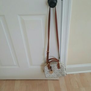 Michael Kors Vanilla Crossbody Satchel