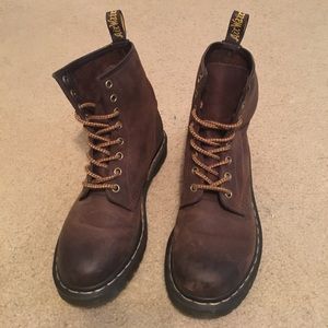 Brown Dr Martens 1460 8-eye leather boots