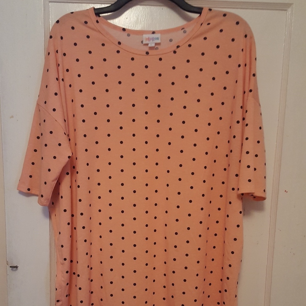 NWOT Lularoe Irma polka dot dolman top