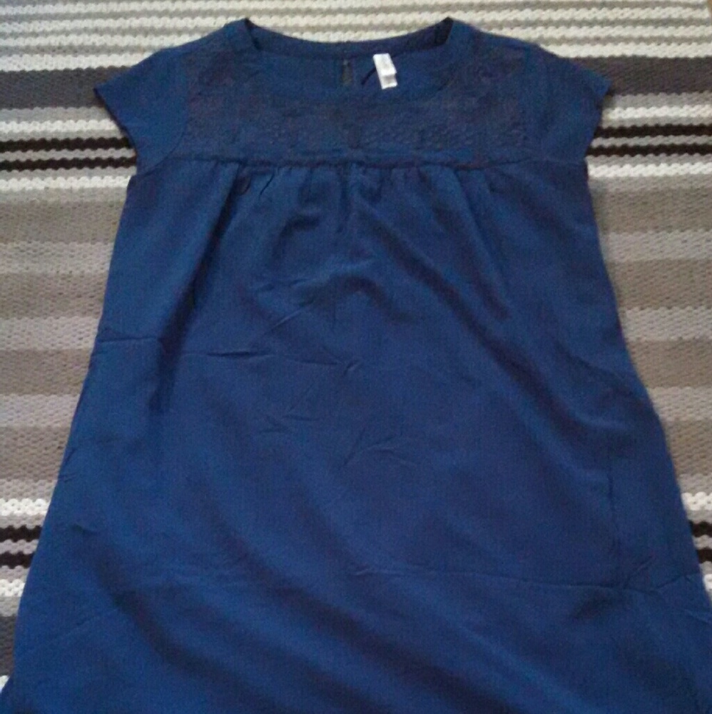 Xhiliration Blue Dress with pockets