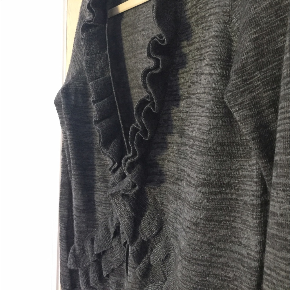 J. Crew Ruffled Merino Cardigan - Picture 4 of 5