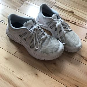 White Nike Free sneakers