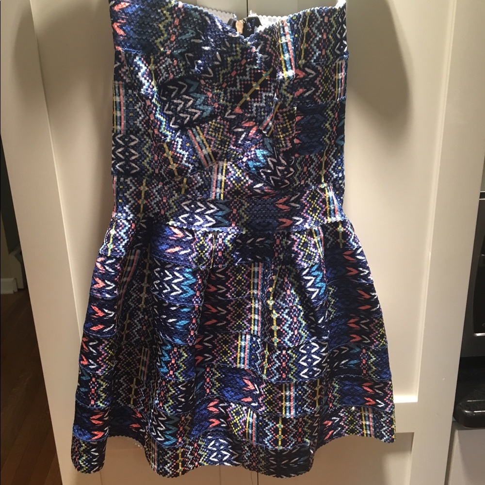 Multi colored bandage dress