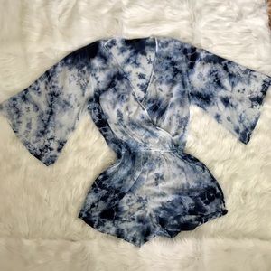 BLUE TIE-DYE ROMPER sz. SM