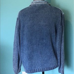 Vintage Jackets & Coats - Vintage Denim Sweater Jacket XL PBJ BLUES Vintage Jackets & Coats - Vintage Denim Sweater Jacket XL PBJ BLUES