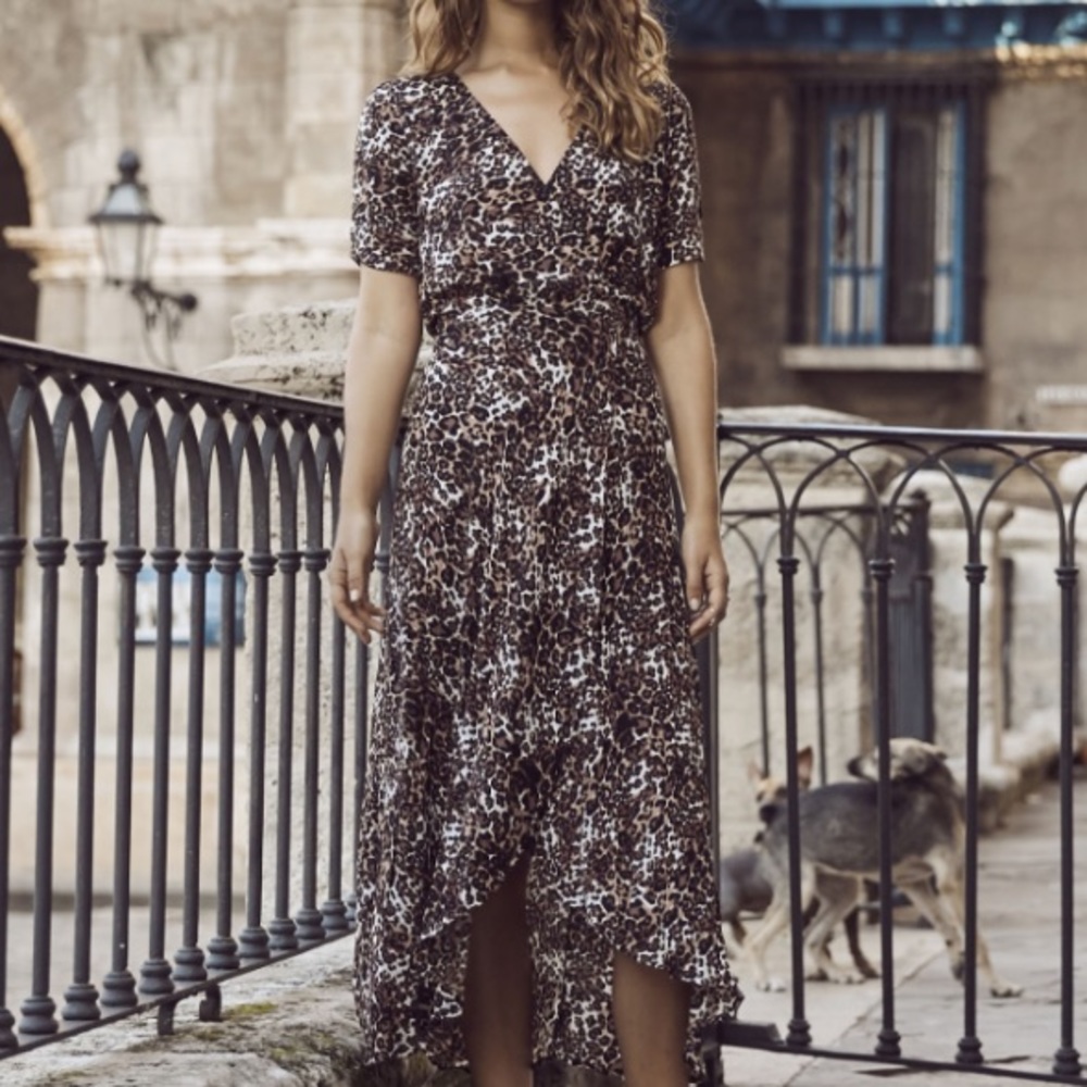 Auguste Little Lady Wrap Dress Wild Cat - Picture 2 of 8