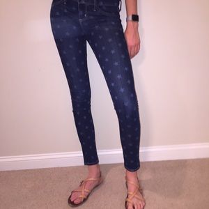 LN | Star Print Skinny Jeans 👖 (dark denim)