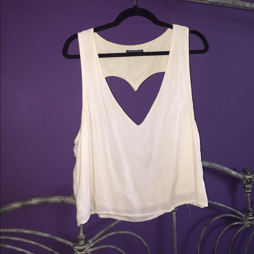 ♡ cut out cropped tank