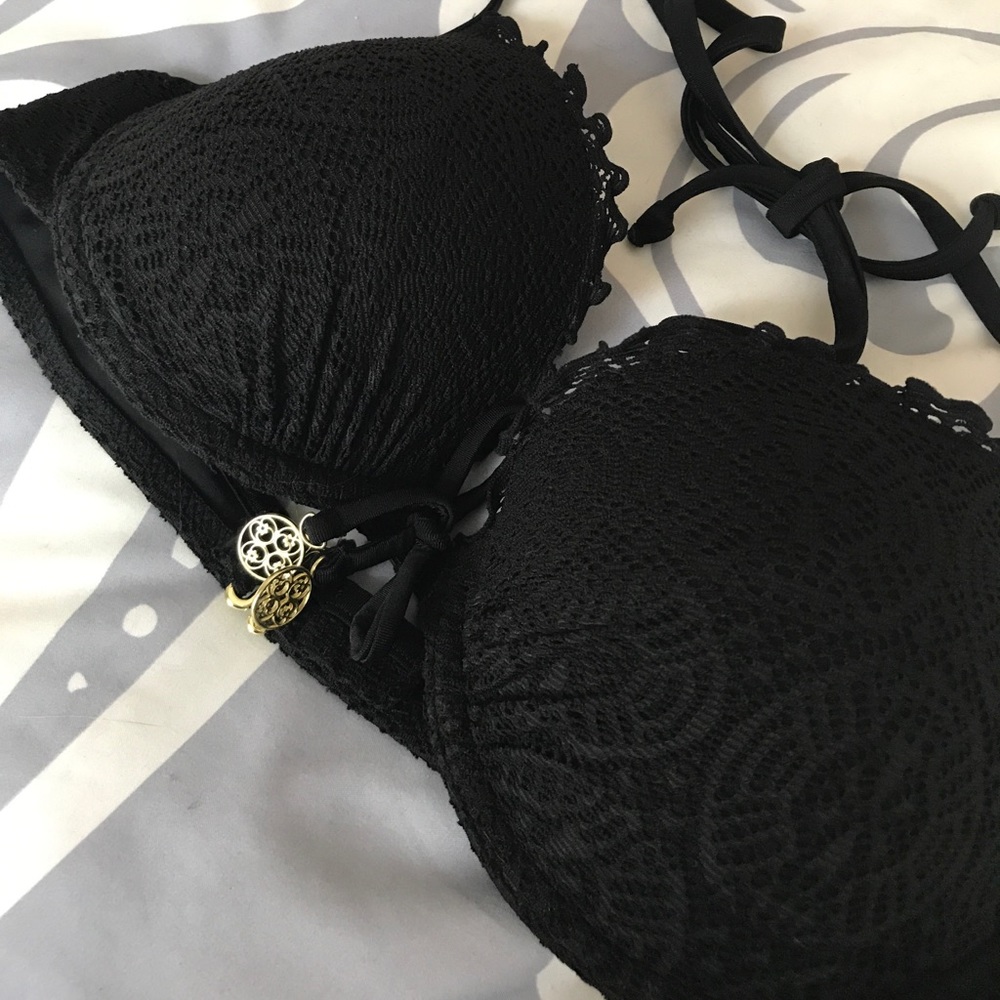 H&M Black Lace Bikini Top