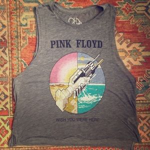 Chaser Pink Floyd Tank Distressed Muscle Tee