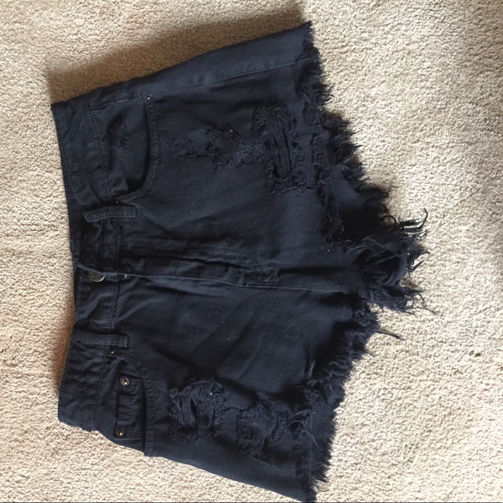 Black high waisted BDG cheeky shorts