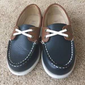 Janie and Jack boys boat shoe size 7