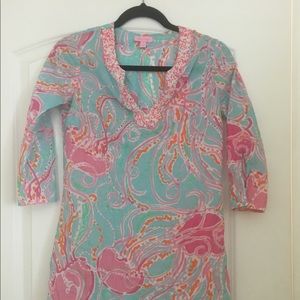 Lilly Pulitzer Beaded Jellyfish Cover up Dress XS