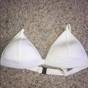 White Triangl Bikini Top