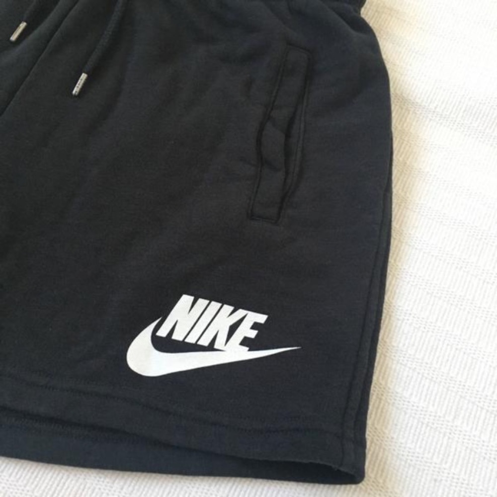 Women's Black Nike Rally Logo Shorts - Picture 4 of 4