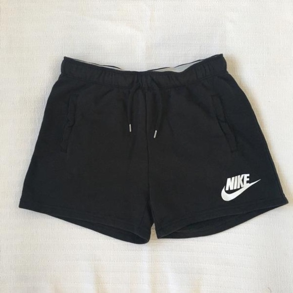 Women's Black Nike Rally Logo Shorts - Picture 2 of 4