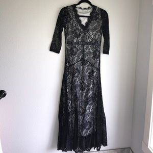Beautiful lace long elegant dress size small
