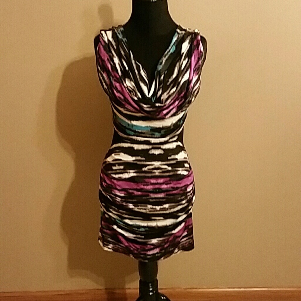 Bebe cowl neck dress