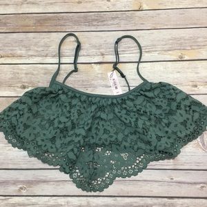 Victoria's Secret Eyelet Lace Pullover Bralette M