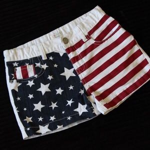 Patriotic Jean Shorts