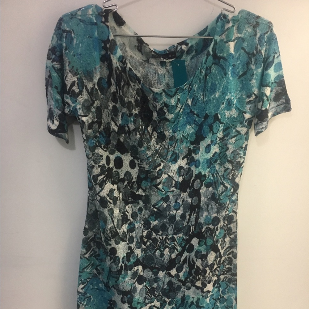 Half sleeve printed dress