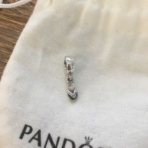 Authentic Pandora flip flop dangle charm