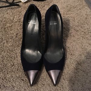 Stuart weitzman navy heels