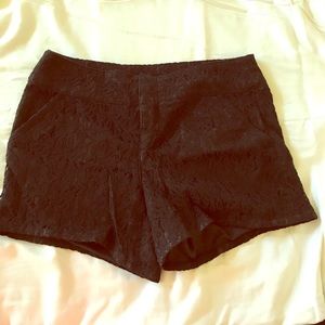 Satin lined lace shorts