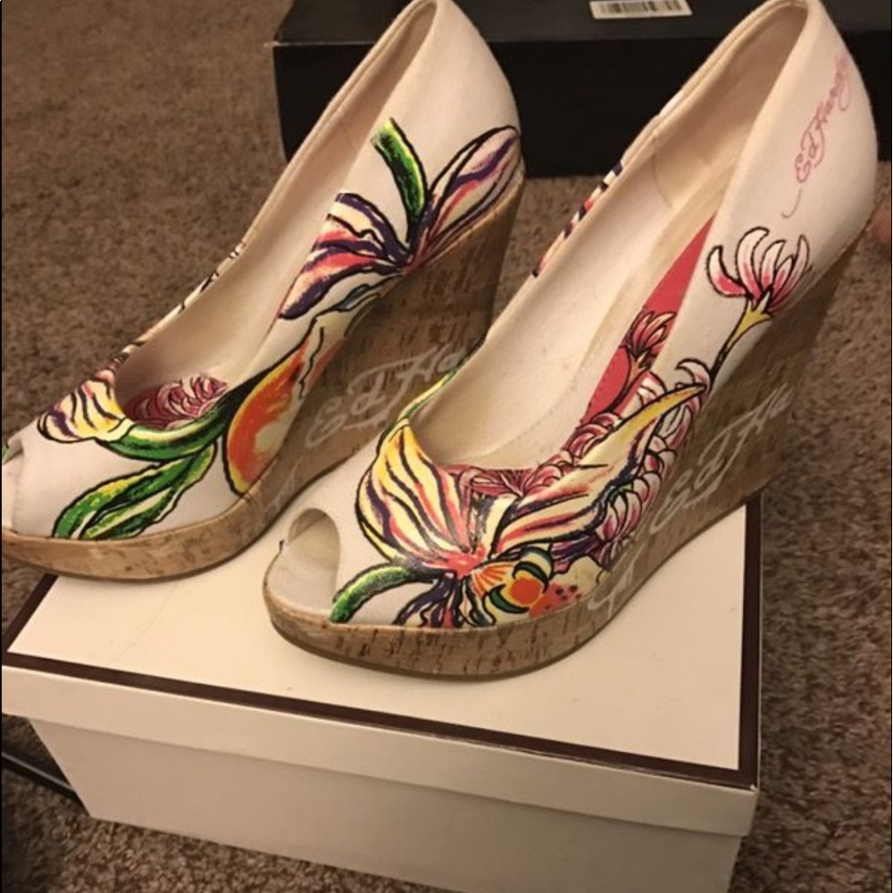 Ed hardy wedges